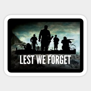 lest we forget - british army - armistice day Sticker